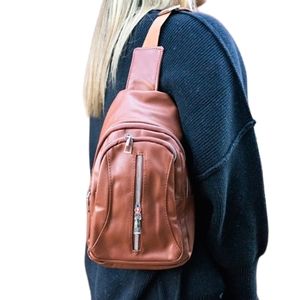 BROWN SLING BAG